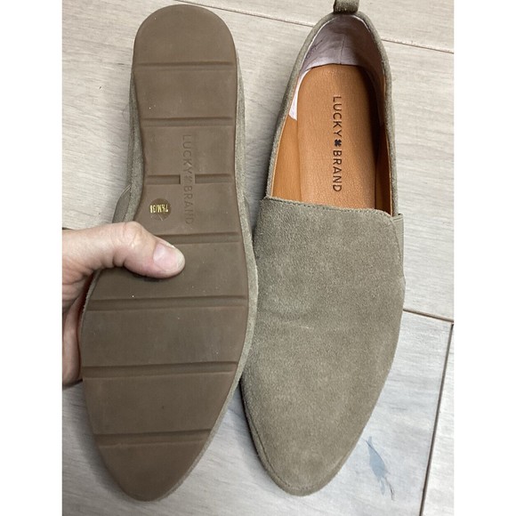 Lucky Brand Addly Slip-On  loafers flats suede leather 7.5 M women - Picture 9 of 9